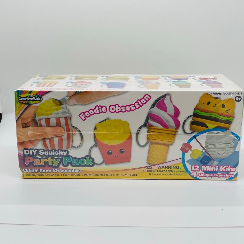 Foodie Obsession Paint Your Own Squishies- NIB